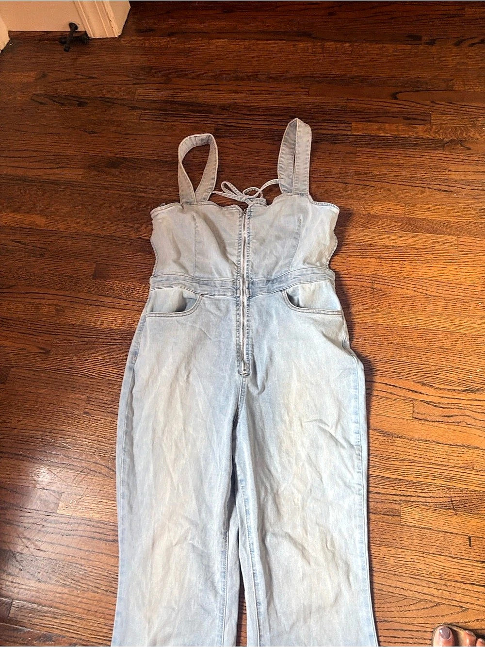 Free People Denim Jumpsuit Size 14